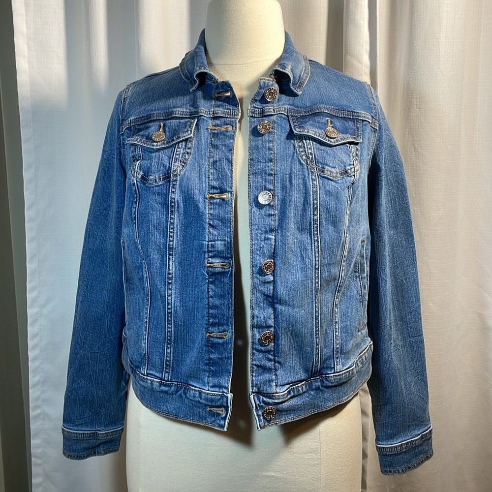 NWT Torrid Denim Vintage Stretch Trucker Jacket sz 00